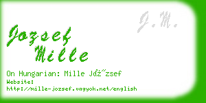 jozsef mille business card